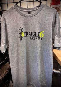 *NEW* Straight 6 Archery T-Shirt (Gray)