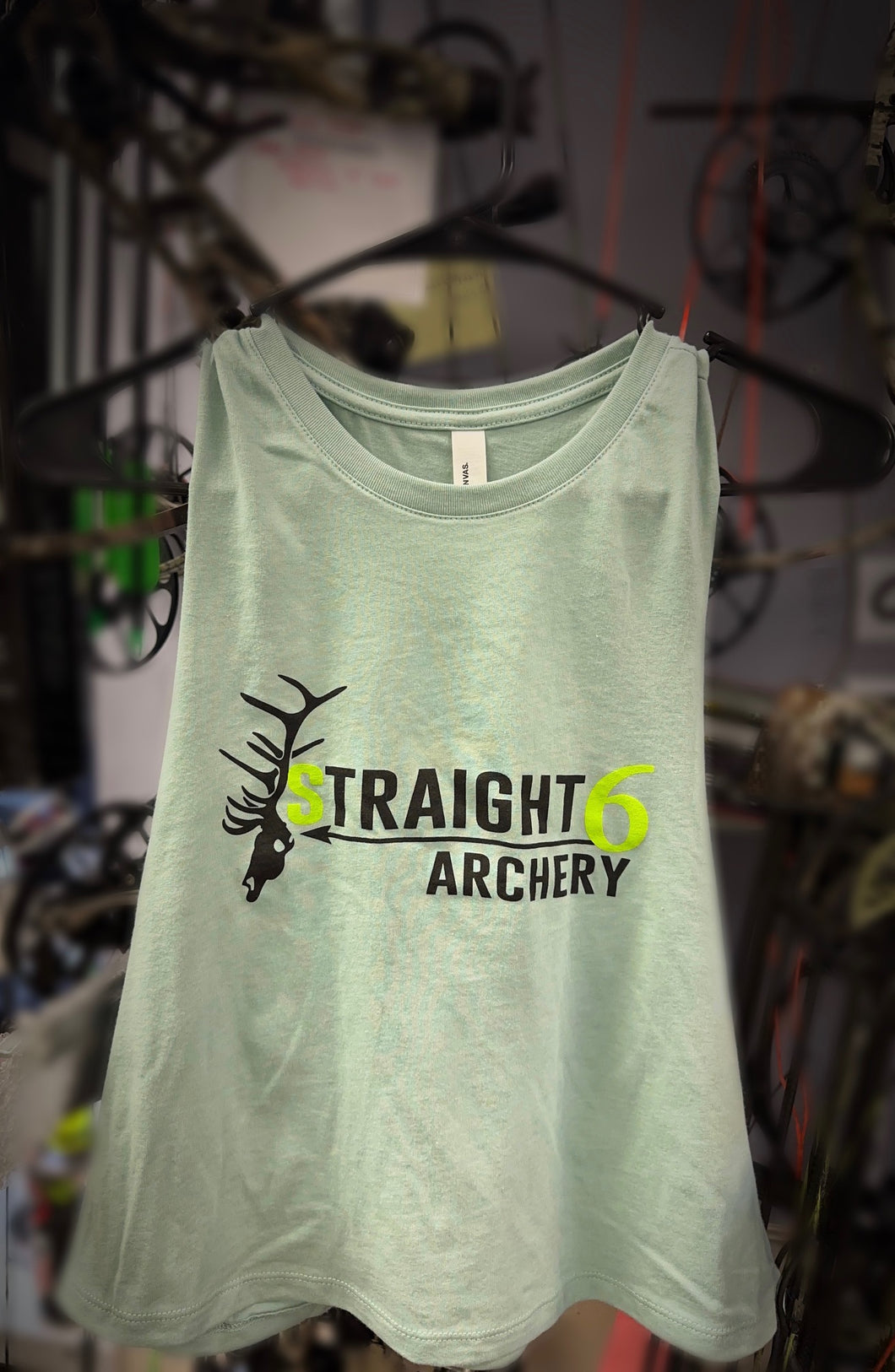 *NEW* Straight 6 Archery Women's Crop Tank (Mint Green)