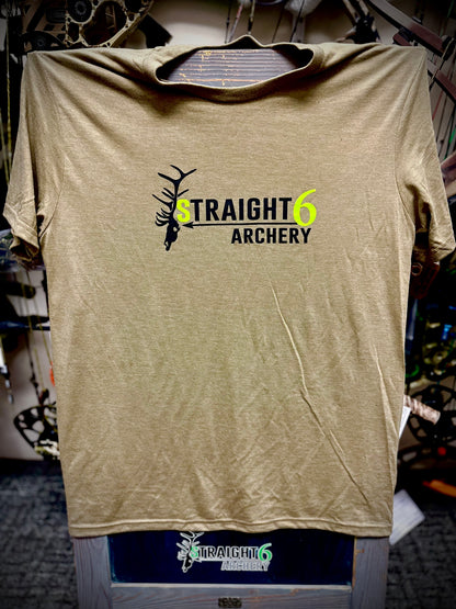 *NEW* Straight 6 Archery T-Shirt (Coyote Brown Heather)